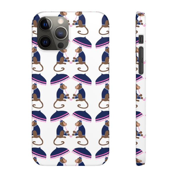 Monkey See Monkey Do Navy Phone Case