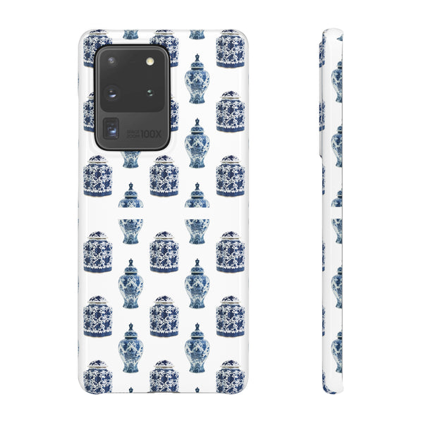 Chinoiserie Chic Blue and White Vase Preppy Phone Case