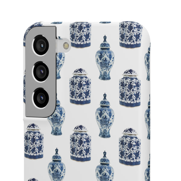 Chinoiserie Chic Blue and White Vase Preppy Phone Case