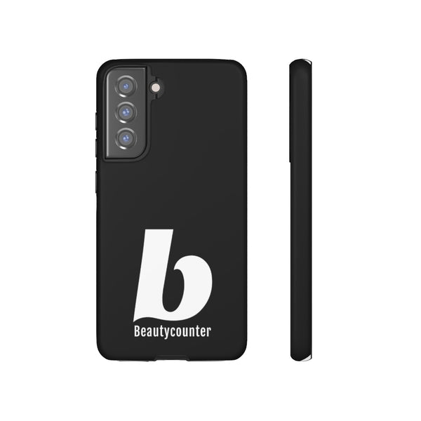 TOUGH Version Pretty Printing X Beautycounter Limited Edition Case Black with White logo