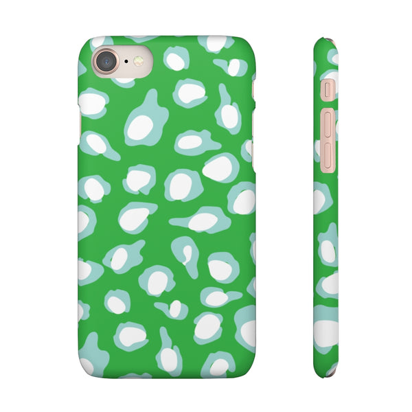 Chic Spots Green + Aqua Phone Case