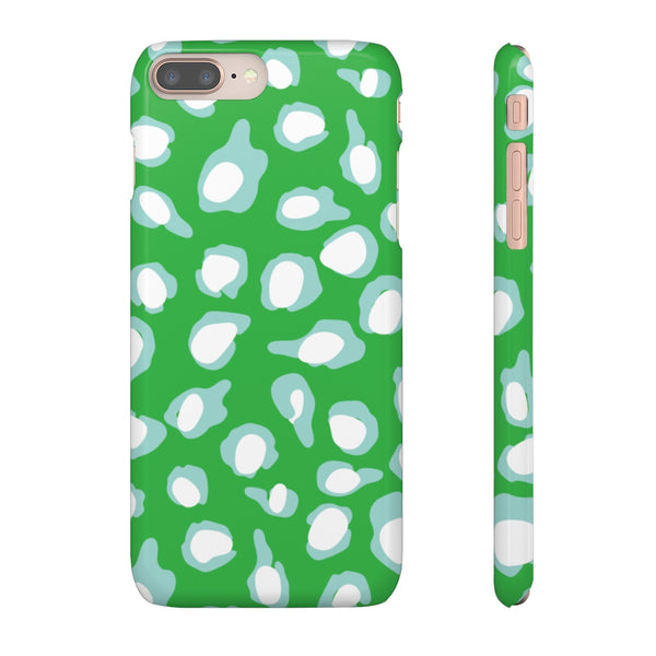 Chic Spots Green + Aqua Phone Case