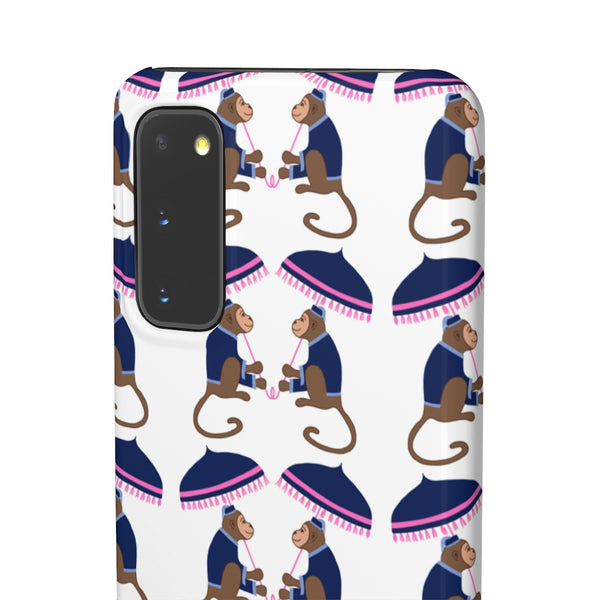 Monkey See Monkey Do Navy Phone Case