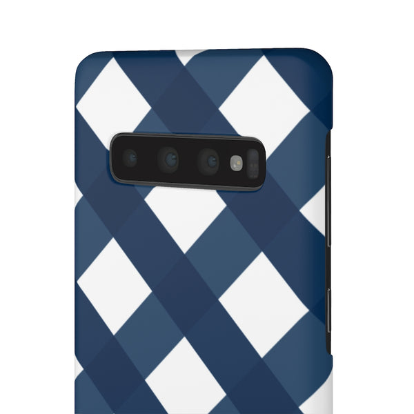 Ginghman Navy + White Blue Phone Case
