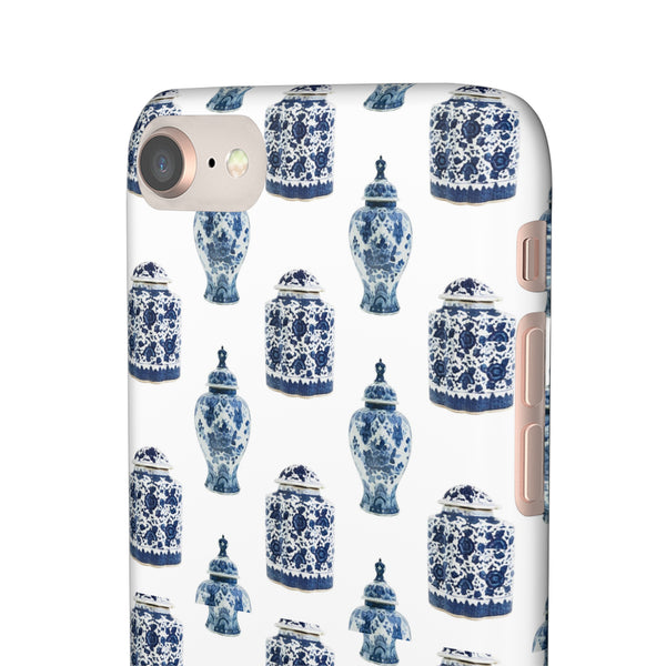 Chinoiserie Chic Blue and White Vase Preppy Phone Case