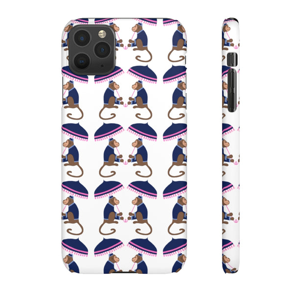 Monkey See Monkey Do Navy Phone Case