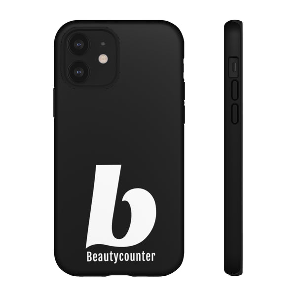 TOUGH Version Pretty Printing X Beautycounter Limited Edition Case Black with White logo