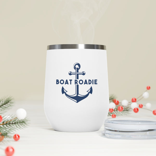 Boat Roadie Cold or Hot Wine, Cocktail Tumbler - perfect for Boat Gift, Dock Party, Yacht Club, Marina events