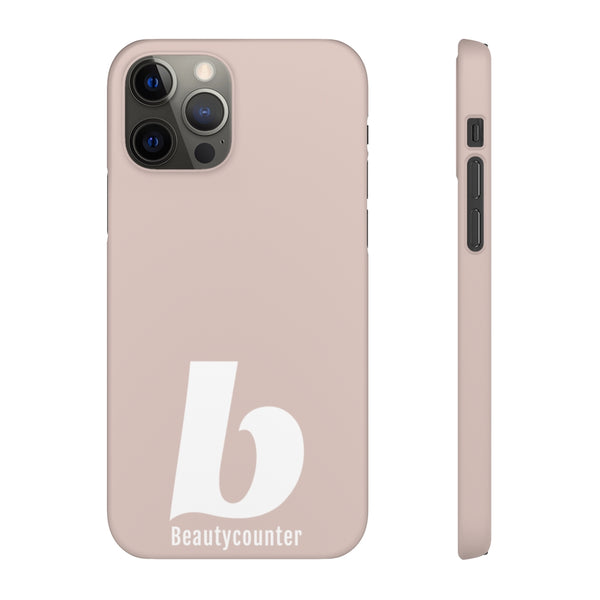 SLEEK Version Pretty Printing X Beautycounter Phone Case Blush`with White Logo