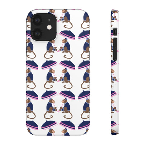 Monkey See Monkey Do Navy Phone Case