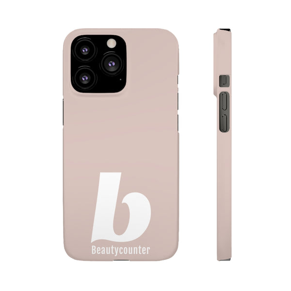 SLEEK Version Pretty Printing X Beautycounter Phone Case Blush`with White Logo