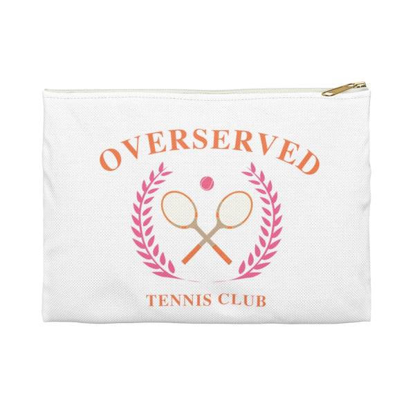 Overserved Tennis Club Zip Accessory Pouch - Available for your town or Club please email us