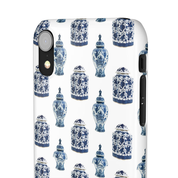 Chinoiserie Chic Blue and White Vase Preppy Phone Case