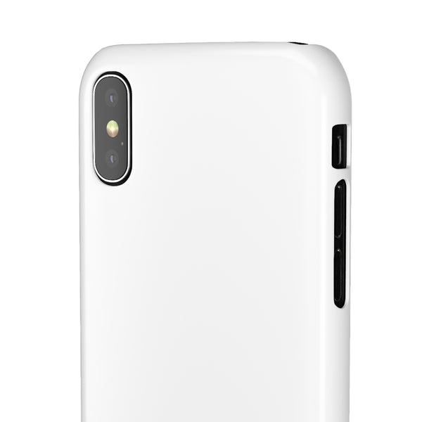 SLEEK Version Pretty Printing X Beautycounter Phone Case White with Navy Logo