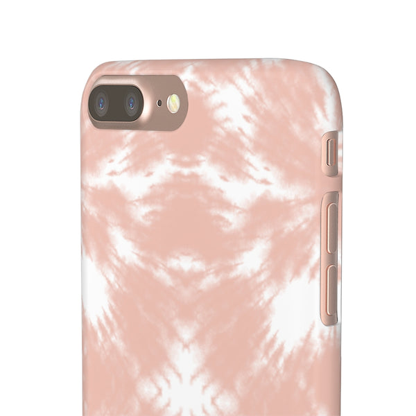 Tie Dye Shibori Blush + White Phone Case