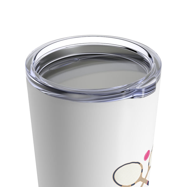 Over served classic vintage racquet tennis Tumbler Tumbler Drink stays cool 20oz Overserved Tennis