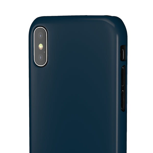 SLEEK Version Pretty Printing X Beautycounter Phone Case Navy with White Logo