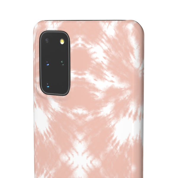 Tie Dye Shibori Blush + White Phone Case
