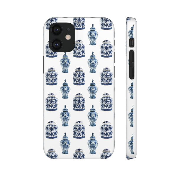 Chinoiserie Chic Blue and White Vase Preppy Phone Case