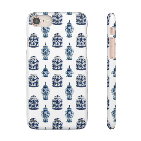 Chinoiserie Chic Blue and White Vase Preppy Phone Case