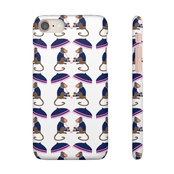Monkey See Monkey Do Navy Phone Case