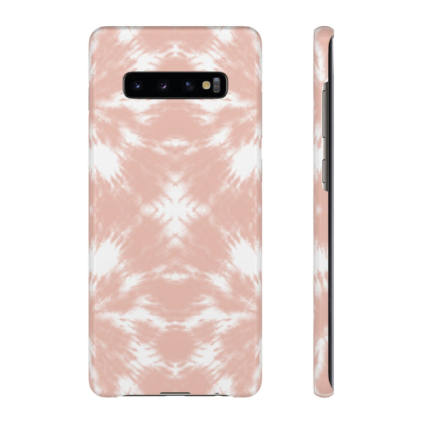 Tie Dye Shibori Blush + White Phone Case