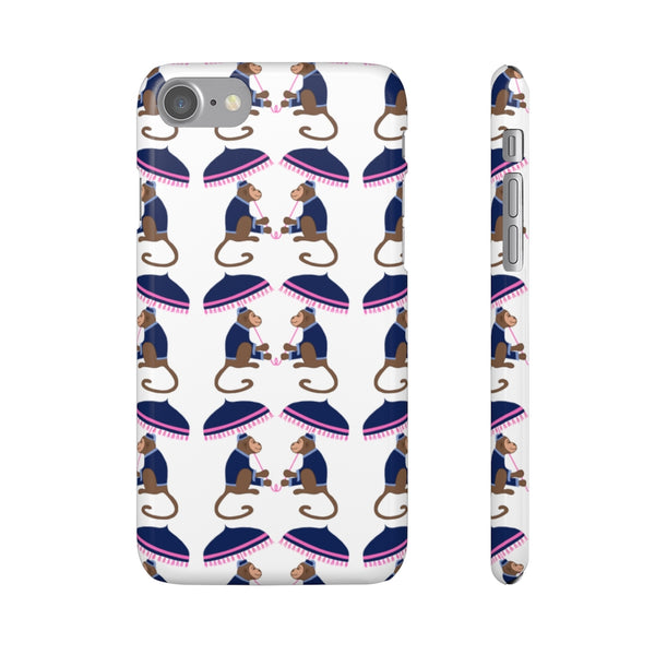 Monkey See Monkey Do Navy Phone Case