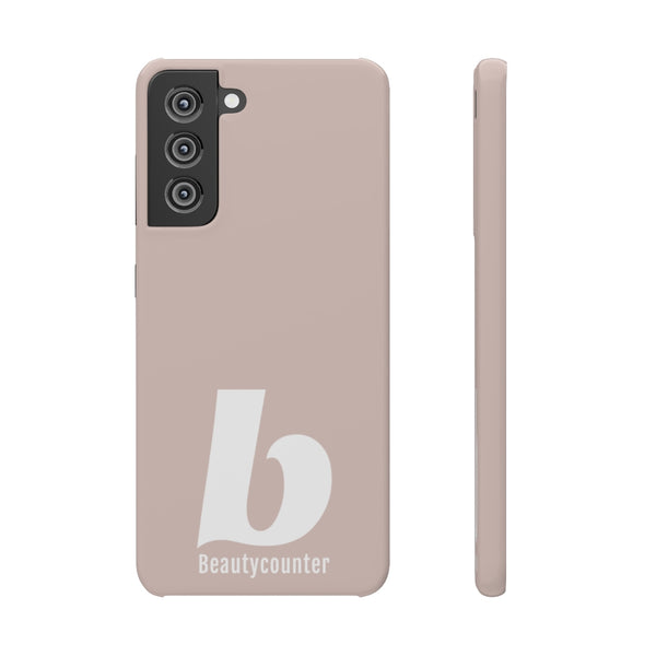 SLEEK Version Pretty Printing X Beautycounter Phone Case Blush`with White Logo
