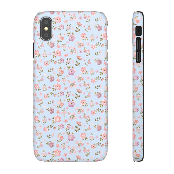 Loveshackfancy Shabby Chic Ditsy Floral Blue Phone Case