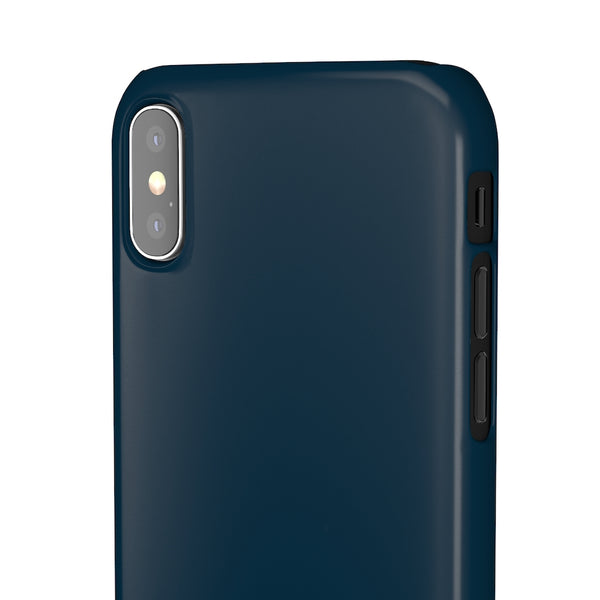 SLEEK Version Pretty Printing X Beautycounter Phone Case Navy with White Logo
