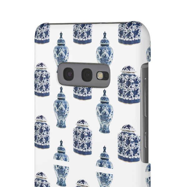 Chinoiserie Chic Blue and White Vase Preppy Phone Case