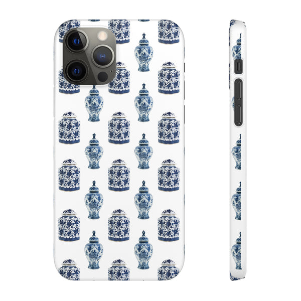 Chinoiserie Chic Blue and White Vase Preppy Phone Case