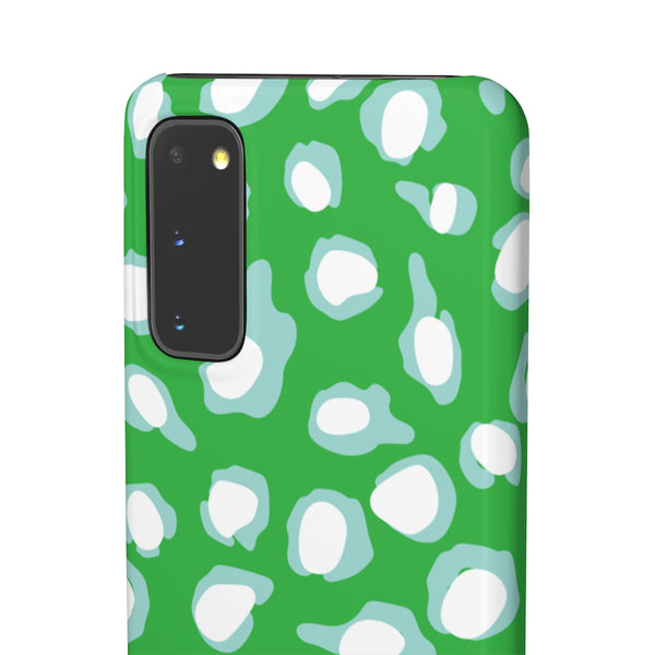 Chic Spots Green + Aqua Phone Case