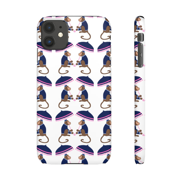 Monkey See Monkey Do Navy Phone Case