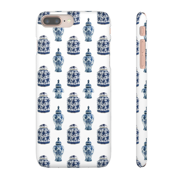 Chinoiserie Chic Blue and White Vase Preppy Phone Case