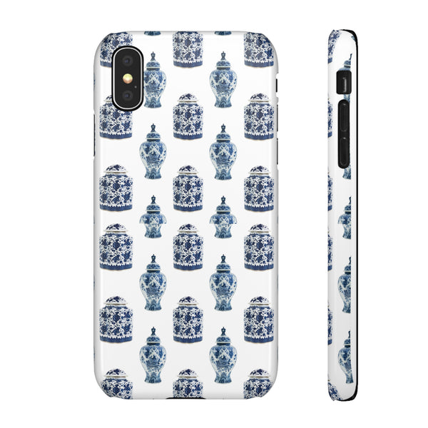 Chinoiserie Chic Blue and White Vase Preppy Phone Case