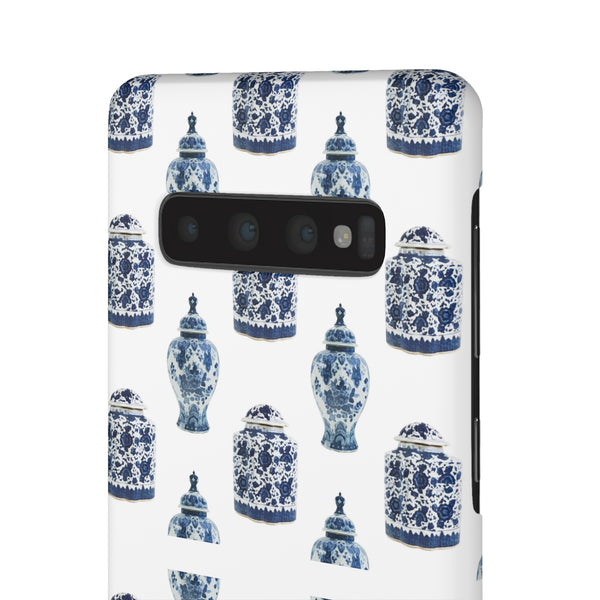 Chinoiserie Chic Blue and White Vase Preppy Phone Case