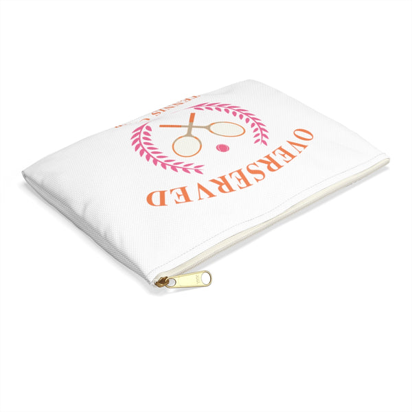 Overserved Tennis Club Zip Accessory Pouch - Available for your town or Club please email us