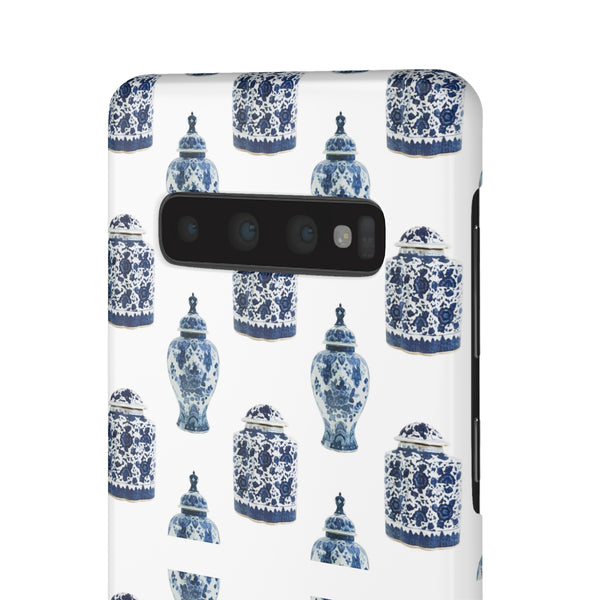 Chinoiserie Chic Blue and White Vase Preppy Phone Case