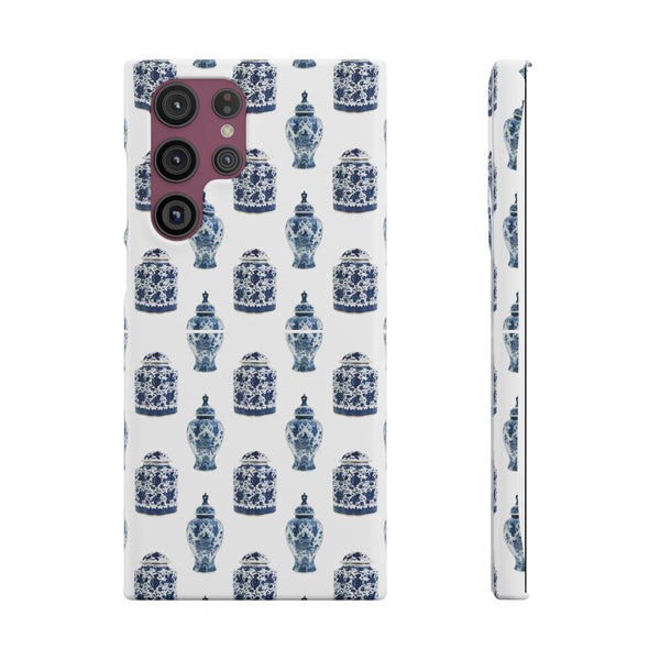 Chinoiserie Chic Blue and White Vase Preppy Phone Case