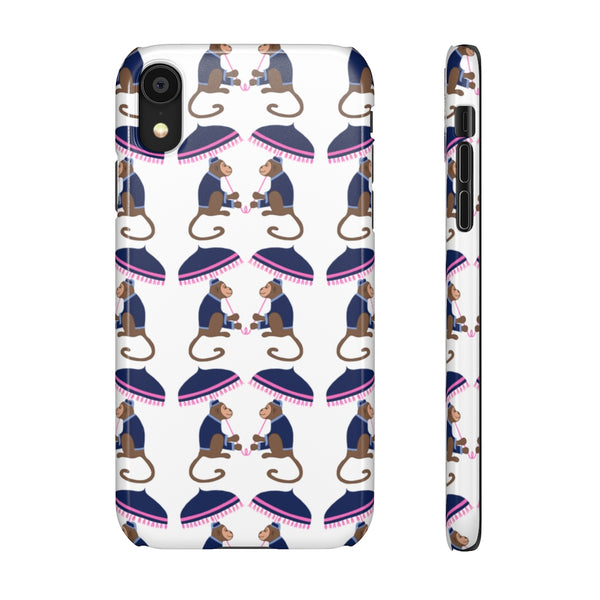 Monkey See Monkey Do Navy Phone Case