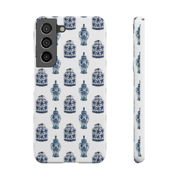 Chinoiserie Chic Blue and White Vase Preppy Phone Case