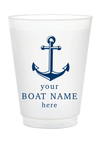 Custom Frosted Cup - Your Boat Name