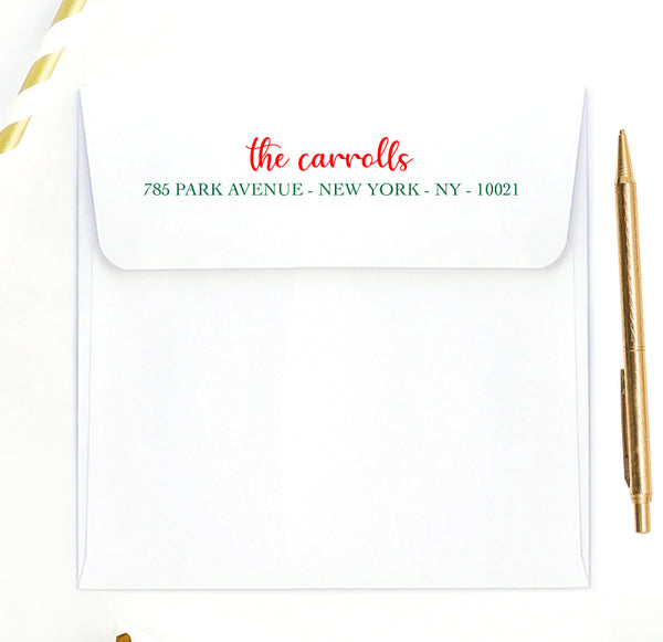 Holiday Photo Card Watercolor Greenery