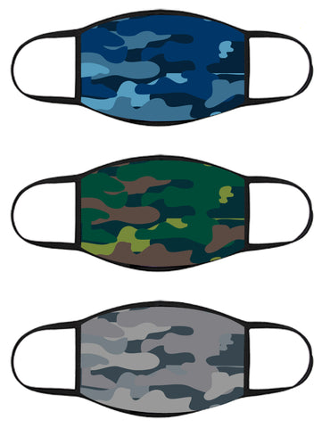 FACE MASK - Three Pack - Camoflauge