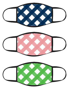 FACE MASK - Three Pack - Gingham