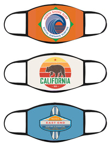 FACE MASK - Three Pack - Vintage Surfer