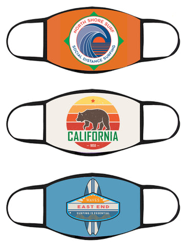 FACE MASK - Three Pack - Vintage Surfer