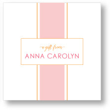 Gift Sticker Classic Racing Stripe Blush