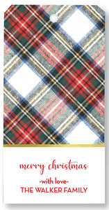 Gift Tag Holiday Christmas Flannel Plaid